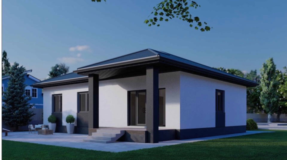 В продаже одноэтажный дом в современном стиле.

Очень практичная планировка.

Хорошее качество строительства

Качественный серый ключ:

- разводка сантехническая и электрическая
- стяжка пола
- штукатурка стен
- тёплый пол 
- входные двери и 5-и камерные окна

Подходит рассрочка и ипотека от 4,5%
